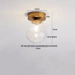 Wood Glass LED Ceiling Lamp Modern Kitchen Living Room Light Fixture