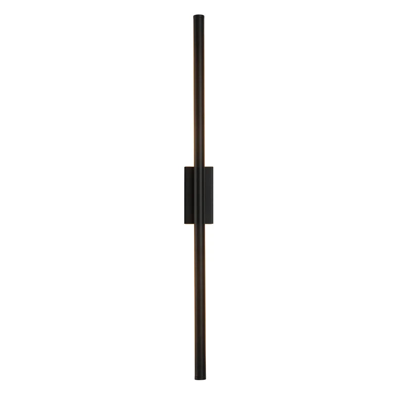 Linear Tube LED Wall Lamp Up Down Light Black Gold Sconce
