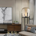 Modern Glass LED Floor Lamp for Living Room, Bedroom, Dining, and Home Decor