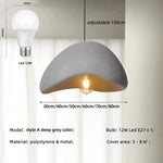 Wabi Sabi E27 LED Pendant Light - Nordic Minimalism Loft Hang Lamp