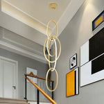 Gold Steel Pendant Light for Home Decor & Bar, Stylish LED Hanging Lamp