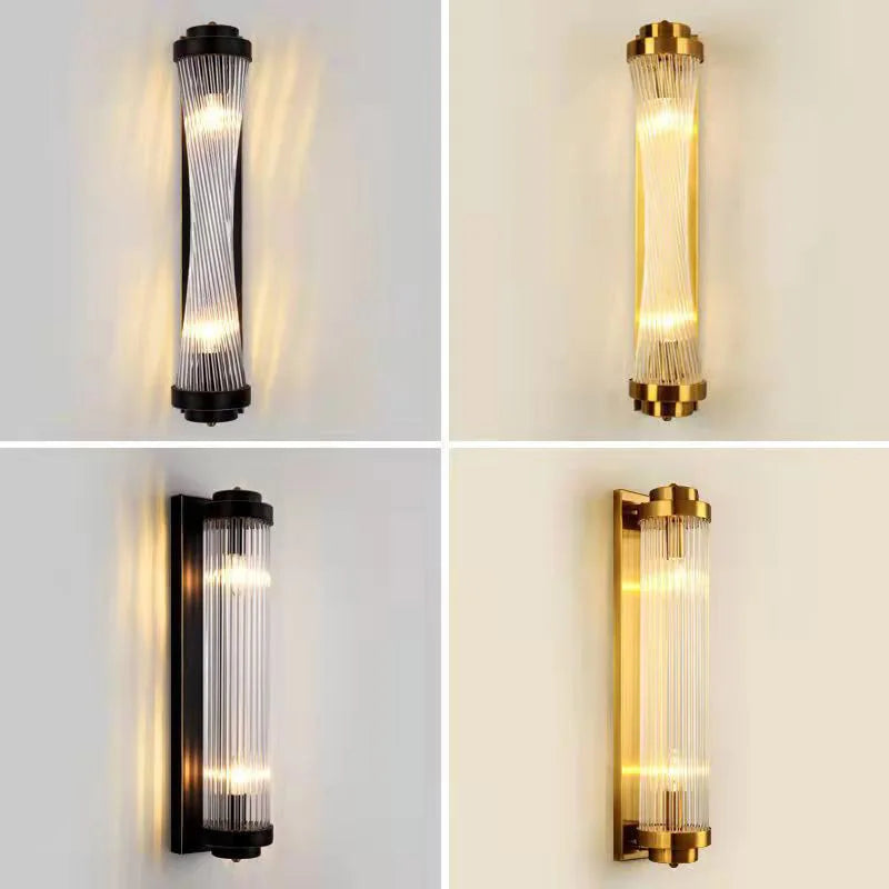 Crystal Wall Lamp: Modern LED Indoor Lighting for Luxury Living Room, Bedroom, and Aisle