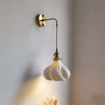 Nordic LED Ceramic Copper Wall Lamp Sconce for Bedroom Bathroom Mirror