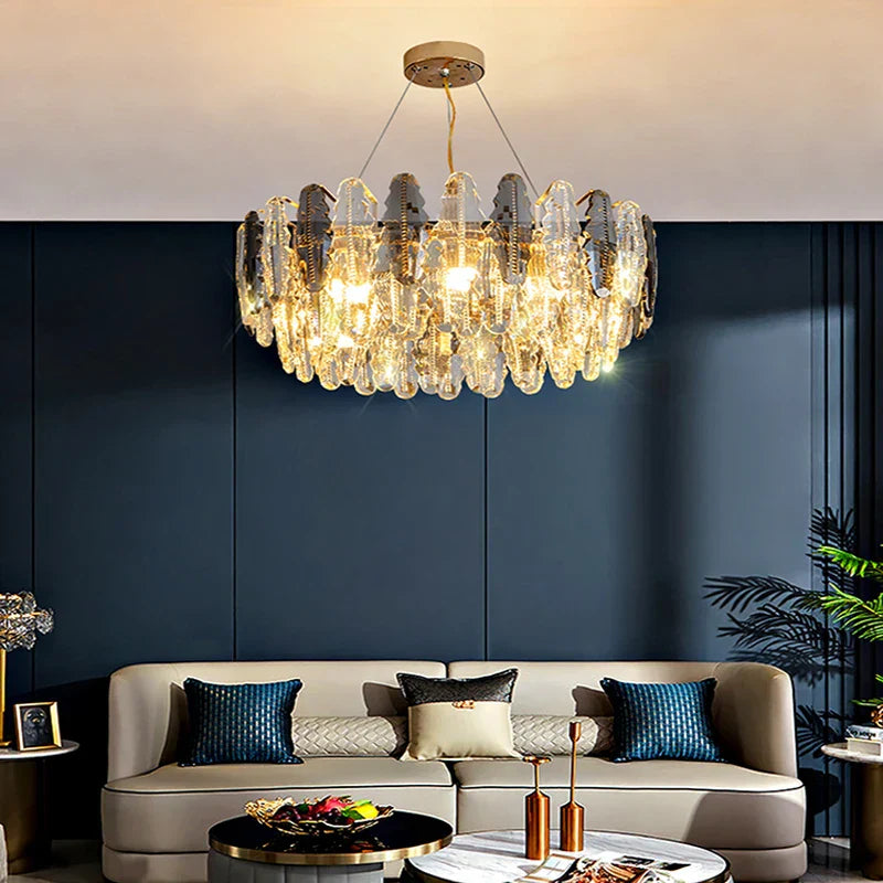Crystal Chandelier Pendant Light for Living Room Bedroom Foyer