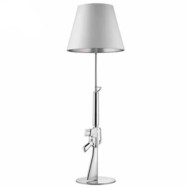 Gun Floor Lamp Electroplated Metal Table Desk Light