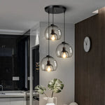 Glass Pendant Lights: Stylish LED Chandeliers for Dining Room, Kitchen, and Restaurant Tables