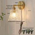 Afralia™ Brass LED Wall Sconce with Pull Chain Switch, Nordic Design