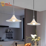 French Medieval LED Iron Art Glass Pendant Lights for Home Decor
