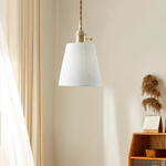 Ceramic LED Hanging Lamp Japenese Style Pendant Lighting for Home Deco
