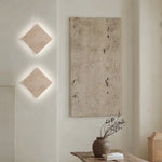 LED Wall Lamp Sconce Yellow Travertine Square Stair Light Waterproof Fixture