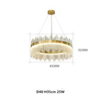 Modern Luxury Glass LED Pendant Light Chandelier