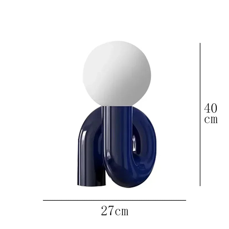 Resin Table Lamp: Modern Design for Bedroom & Living Room