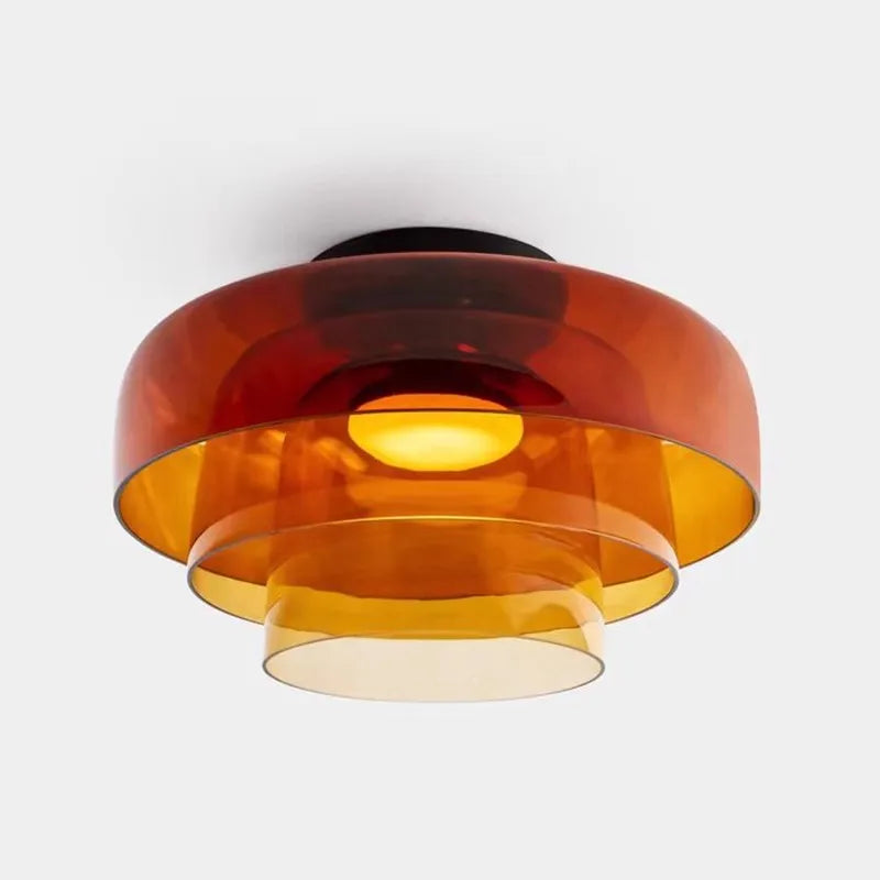 Glass Ceiling Chandelier - Luxury Nordic LED Ceiling Lamp