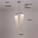 LED Aluminum Ceiling Chandelier Lighting Hanging Lamps for Foyer
