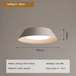 Modern White LED Ceiling Pendant Light for Dining Room & Bedroom