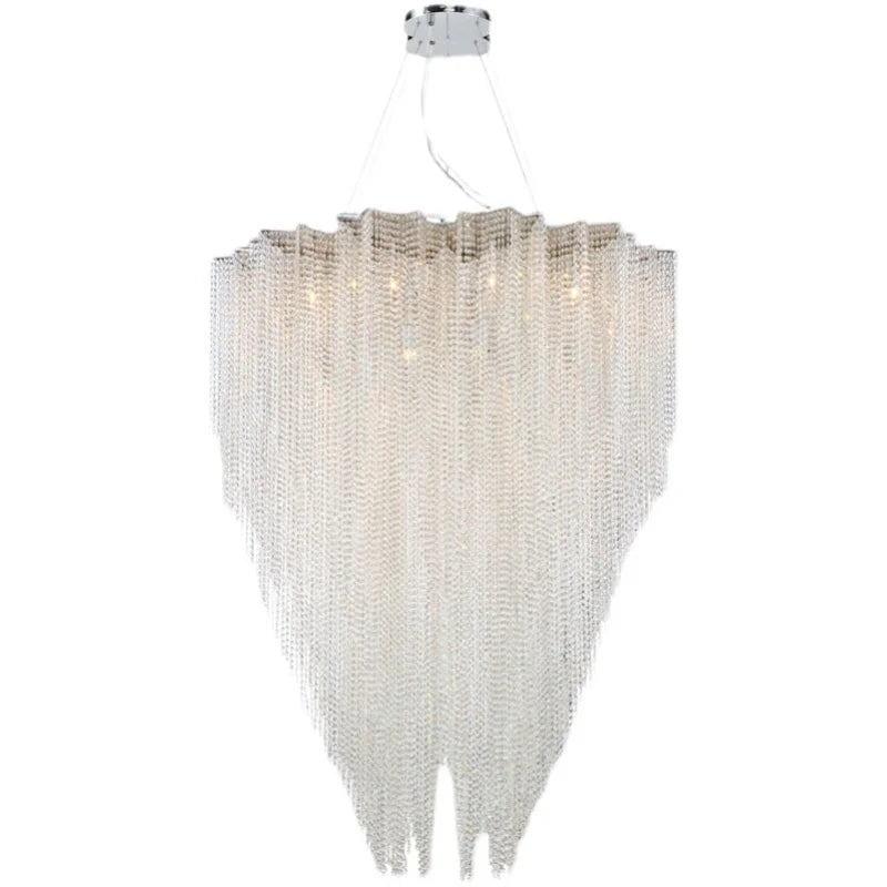 Crystal Tassel Pendant Light: Italian Postmodern Luxury for Bedroom & Restaurant