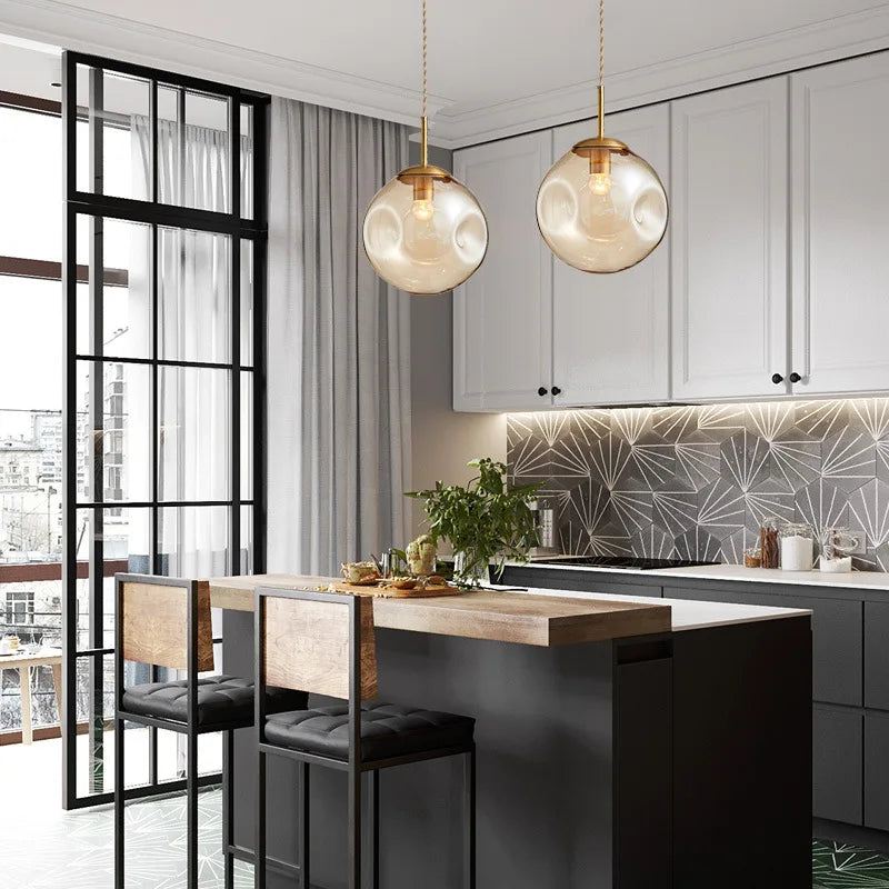 Champagne Glass LED Pendant Light - Modern Nordic Style for Home Decor