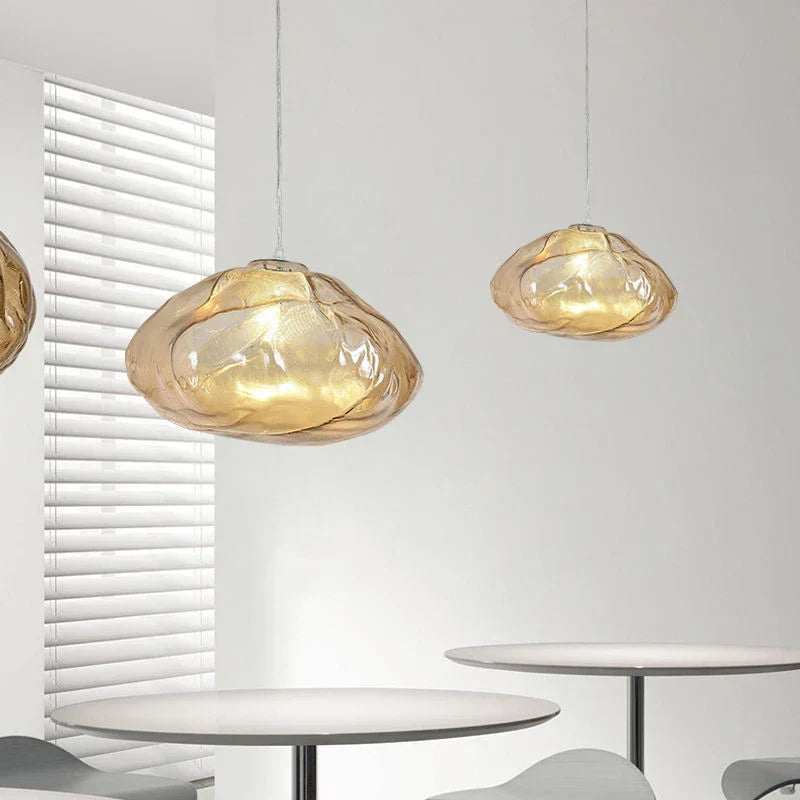 Nordic Glass Pendant Light Chandelier Decorative Suspension Art Hanging Lamp