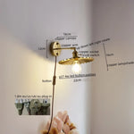 Copper LED Wall Light for Modern Spaces.