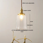 Ceramic Copper LED Pendant Lamps Modern Hanging Light Fixtures