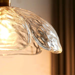 Clear Glass Pendant Lamp Japanese Style LED Hanging Lights