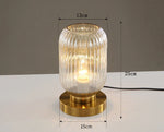 Nordic Glass Table Lamp - Study Bedroom Bedside Modern Living Room Decor