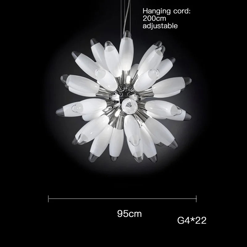 LED Globe 2025 Chandelier in Chrome/Gold - Spectacular Lighting Fixture