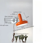 Swing Arm LED Wall Lamp Cream for Living Room Bedside Mirror Light