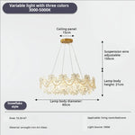 Crystal Shell Chandelier for Modern Luxury Living Room and Dining Room