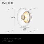 Modern Clear Glass LED Floor Lamp for Home Decor & Living Room Lightning