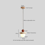 Travertine LED Hanging Lamp for Bedroom Living Room Bar | Japanese Wabi Sabi Pendant Lighting