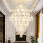 Modern Villa Rotating Crystal Chandelier