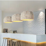 Nordic Rope Chandelier: Minimalist E27 LED Pendant Light Fixture