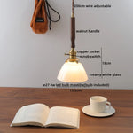 Copper Glass LED Pendant Lamp Modern Style for Dining Room, Bedroom, Bar.