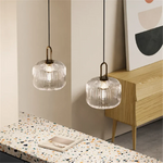 Glass Pendant Lights LED E27 Retro Luxury Hanging Fixtures for Dining Room