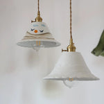 Ceramic Copper Pendant Light Bar Coffee Kitchen E27 Knob Switch LED Fixture