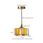Afralia™ Tiffany Brass Glass LED Pendant Lights for Home and Cafe Decor