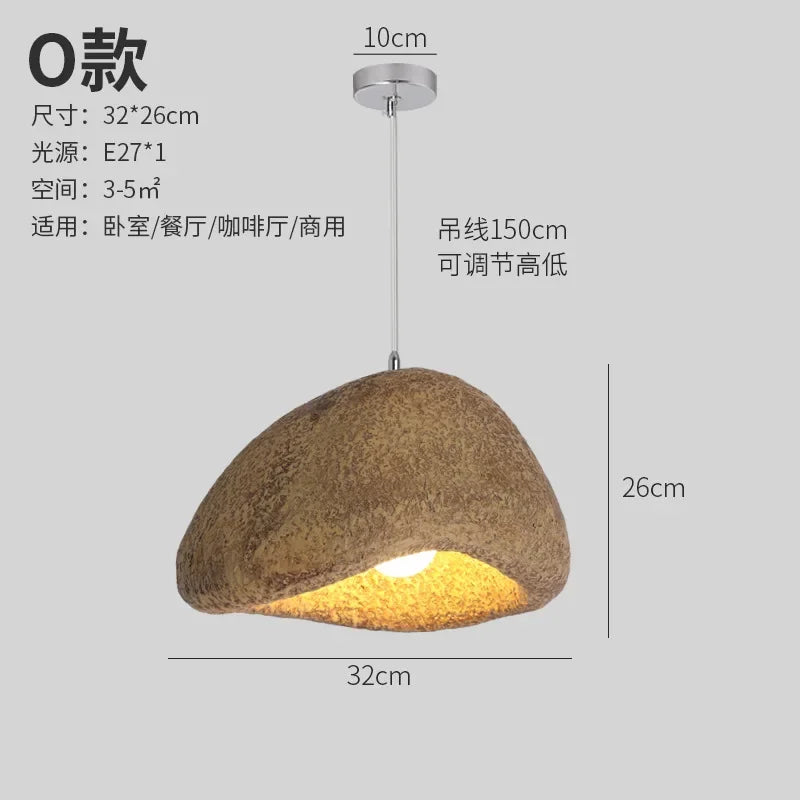 Minimalist Resin Pendant Light: Modern Nordic Chandelier for Restaurant and Bar Counter