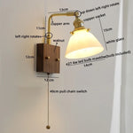 Nordic LED Glass Wall Lamps for Bathroom Living Room Bedroom Stair Light Fixtures