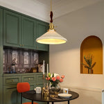 Afralia™ Nordic Style LED Pendant Light with Ceramic Shade for Bar, Dinning Room, Bedroom