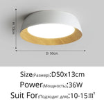 Nordic LED Ceiling Lamp for Living Room Bedroom, Surface Mounted Luminaire