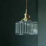 Clear Glass LED Copper Pendant Lighting for Minimalist Decor