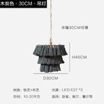 Fela Tassel Chandelier: Bohemian Chain Tiered Suspension Light for Living Room & Shop