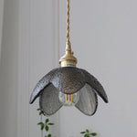 Flower Glass LED Pendant Lights | Nordic Modern Style | Adjustable Hang Lamp