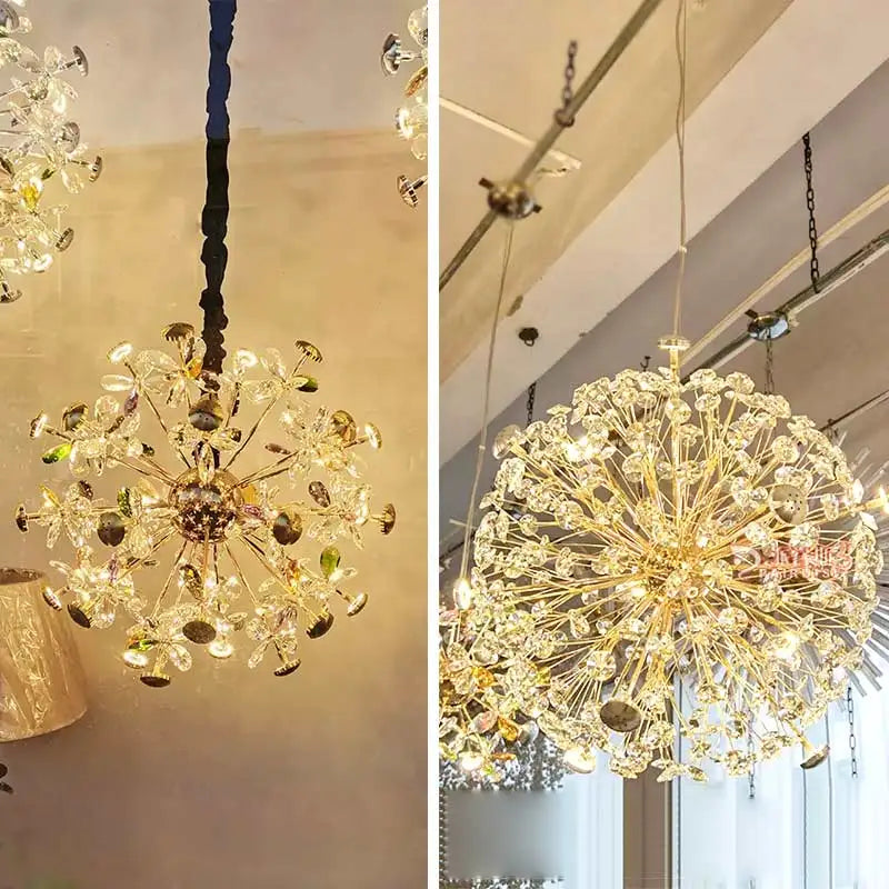 Crystal LED Ceiling Pendant Chandelier for Home Decoration and Lighting
