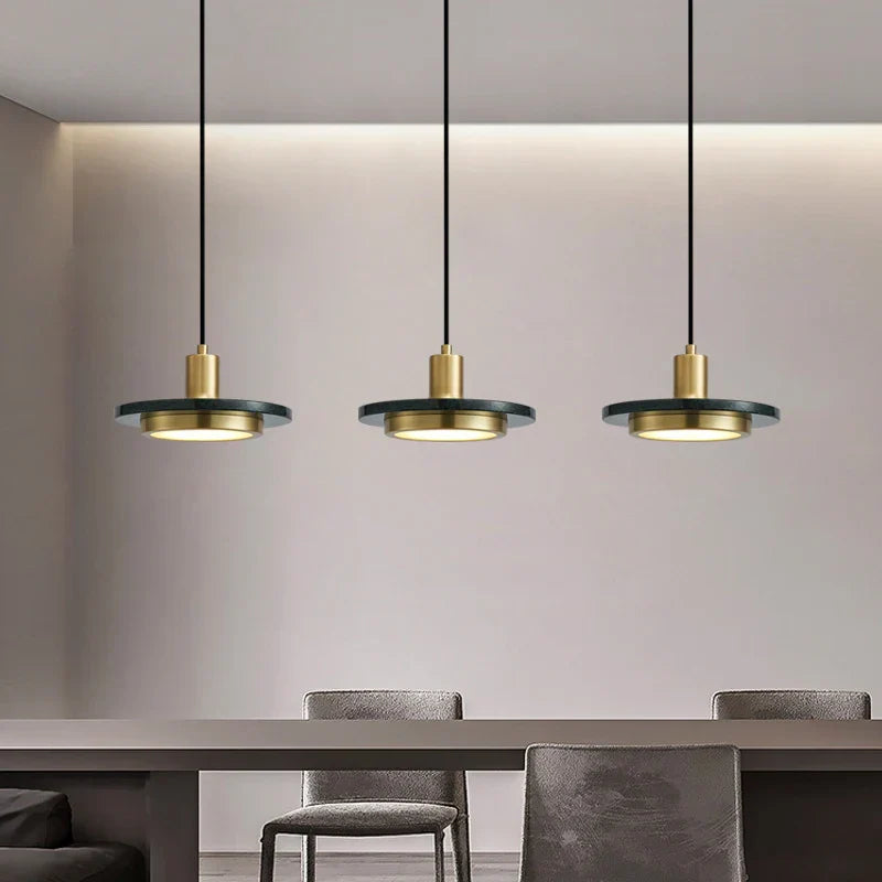 LED Marble Pendant Lamp: Modern Luxury Hanging Light for Home, Restaurant & Bedroom