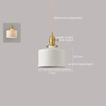 White Ceramic LED Pendant Lamp Modern Hanging Light Fixtures