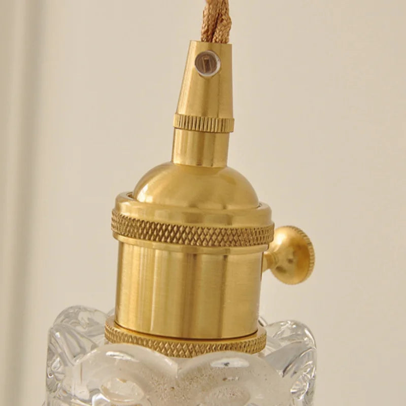 Nordic Glass Wall Lights LED Sconce Pull Chain Switch Adjustable Wire Bedside Lamp