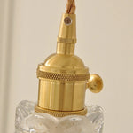 Nordic Glass Wall Lights LED Sconce Pull Chain Switch Adjustable Wire Bedside Lamp