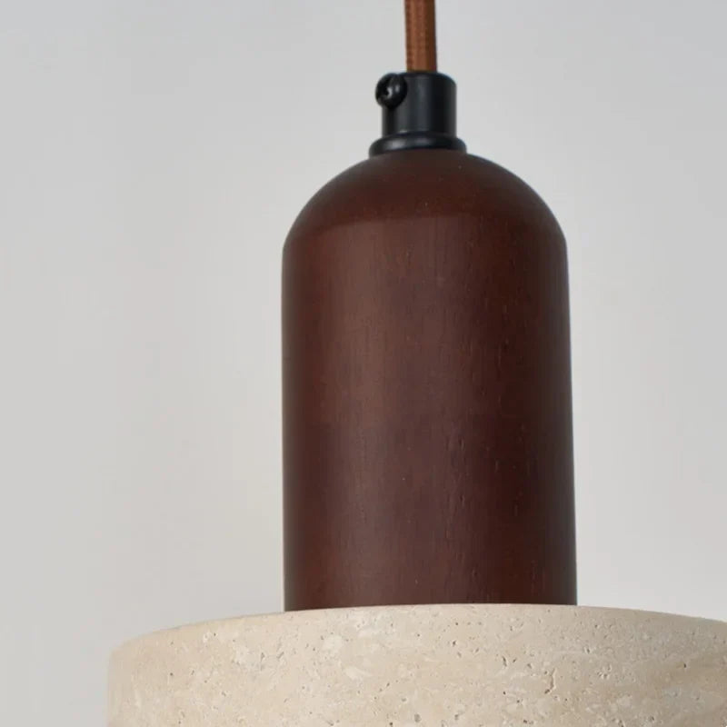 Afralia™ Nordic Wood LED Wall Sconce Yellow Travertine Stair Light